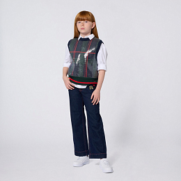 Джинсы с контрастной строчкой от бренда SONIA RYKIEL