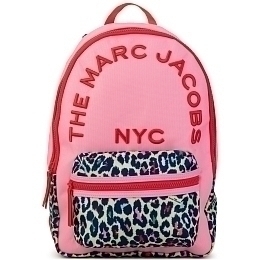 Рюкзак розового цвета с леопардовыми вставками от бренда LITTLE MARC JACOBS