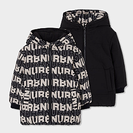 Куртка двусторонняя Letter print от бренда Boboli