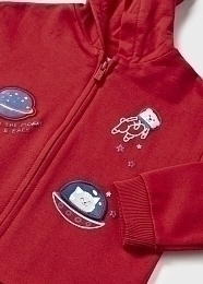Толстовка с зверятами-космонавтами от бренда Mayoral