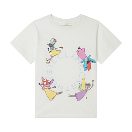 Футболка Fairys от бренда Stella McCartney kids Молочный