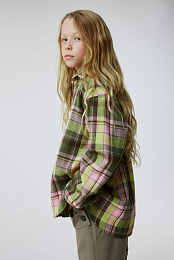 Рубашка в клетку Yellow-Green от бренда Stormies