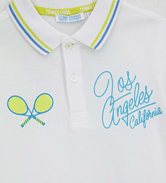 Поло с принтом теннисных ракеток от бренда Original Marines