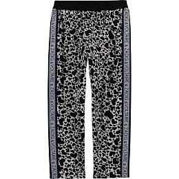 Штаны черно-белые с принтом сердец от бренда Zadig & Voltaire
