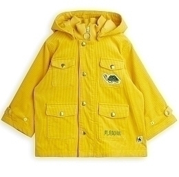 Куртка желтого цвета с черепахой от бренда Mini Rodini