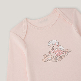 Боди 3 шт White-Pink Toys от бренда Anna Leon