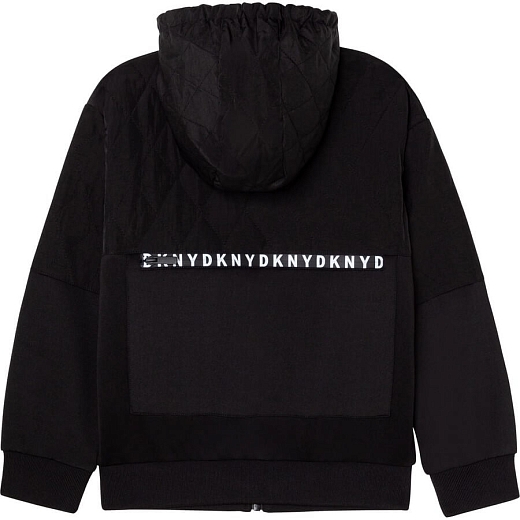 Ветровка черного цвета с надписью DKNY от бренда DKNY