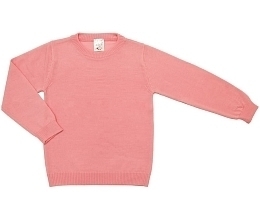 Джемпер розового цвета из шерсти от бренда Wool&cotton