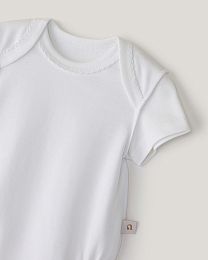 Набор боди белого цвета с коротким рукавом от бренда Anna Leon