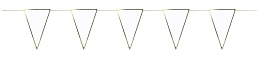 Гирлянда Флаги белый с золотом 3 м от бренда Tim & Puce Factory