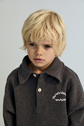 Свитшот Nico Polo Galactic Grey Melange от бренда The New Society