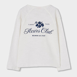 Лонгслив "Fleurs club" от бренда Boboli