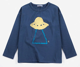 Лонгслив navy Pixel Abduction от бренда Bobo Choses
