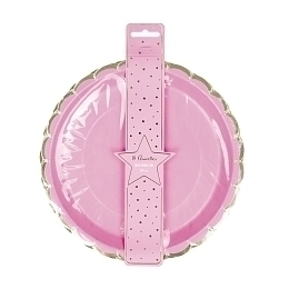 Тарелки Пастельный розовый с золотом 8 шт от бренда Tim & Puce Factory