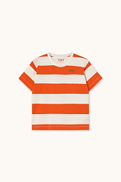 Футболка Orange stripes от бренда Tinycottons Оранжевый