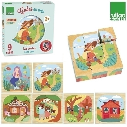 Кубики "Сказки" от бренда Vilac