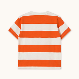 Футболка Orange stripes от бренда Tinycottons Оранжевый
