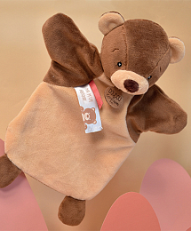 Мишка игрушка на руку от бренда Doudou et Compagnie