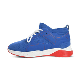 Кроссовки синие с бело-красной подошвой от бренда Stella McCartney kids