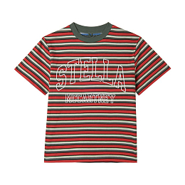 Футболка Stripes Logo от бренда Stella McCartney kids Разноцветный
