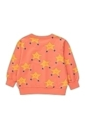 Свитшот оранжевый со звездами от бренда Tinycottons