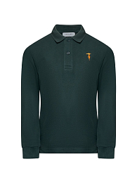 Поло зеленого цвета от бренда Trussardi