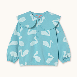 Свитшот с воротником SWAN от бренда Tinycottons