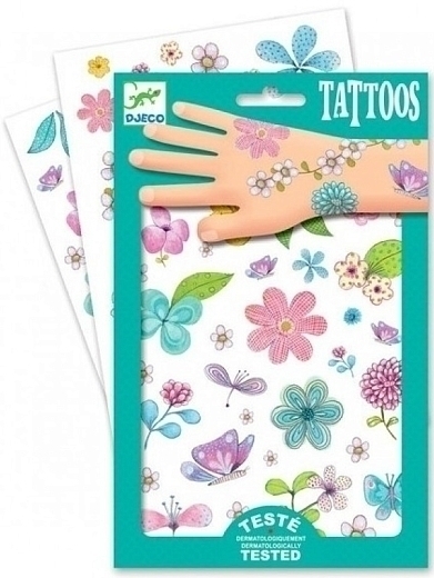 Татуировки «Цветы» от бренда Djeco