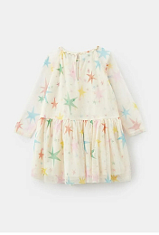 Платье Star Pattern Tulle от бренда Stella McCartney kids