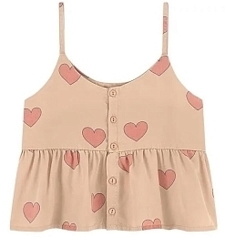 Блузка-топ HEARTS от бренда Tinycottons