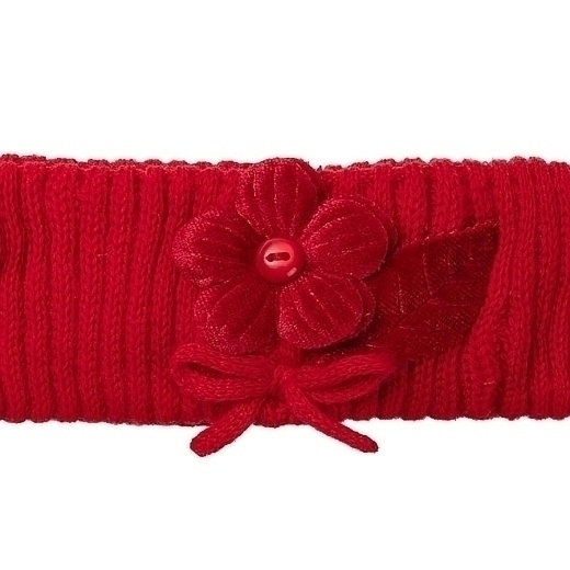Повязка красного цвета с цветком от бренда Mayoral