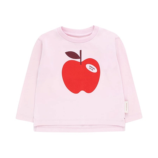 Лонгслив с принтом яблока для малышей от бренда Tinycottons