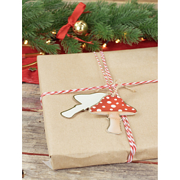 Этикетки для подарков Грибочки 10 шт от бренда Tim & Puce Factory