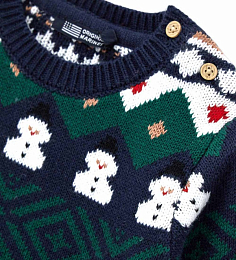 Джемпер с принтом снеговиков mini от бренда Original Marines