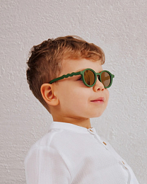 Очки TODDLER Round Sunglasses-Classic Olivio-Cactus Green от бренда Olivio and Co