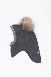 Шапка-шлем Double fur Green от бренда Peppihat