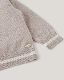 Джемпер и джоггеры бежевого цвета с принтом лошадки от бренда Anna Leon