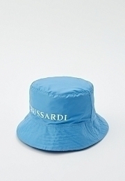 Панама голубого цвета с принтом от бренда Trussardi