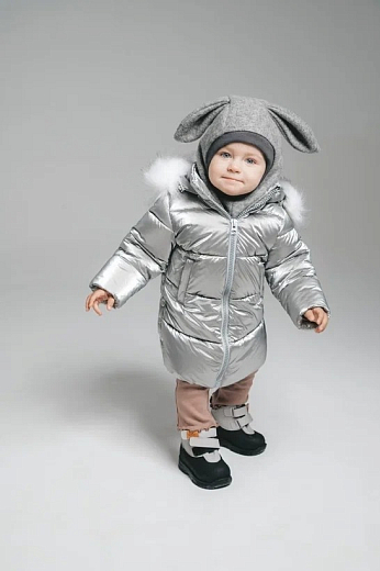 Шапка-шлем Bunny grey от бренда Peppihat