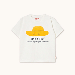 Футболка YELLOW HAT от бренда Tinycottons Белый