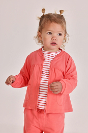 Толстовка на молнии кораллового цвета от бренда Boboli