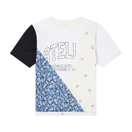 Футболка Block Logo от бренда Stella McCartney kids Разноцветный