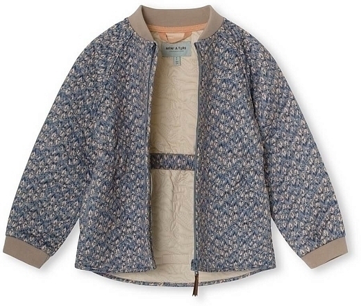 Термо-куртка Beryl print tradewinds blue от бренда Mini A Ture