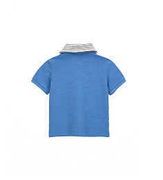 Футболка-поло с детялями в полоску от бренда Original Marines