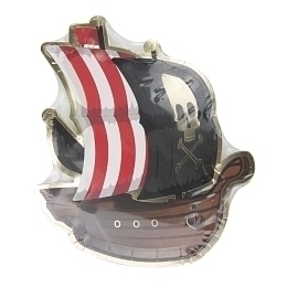 Тарелки Пиратский корабль с золотом 8 шт от бренда Tim & Puce Factory