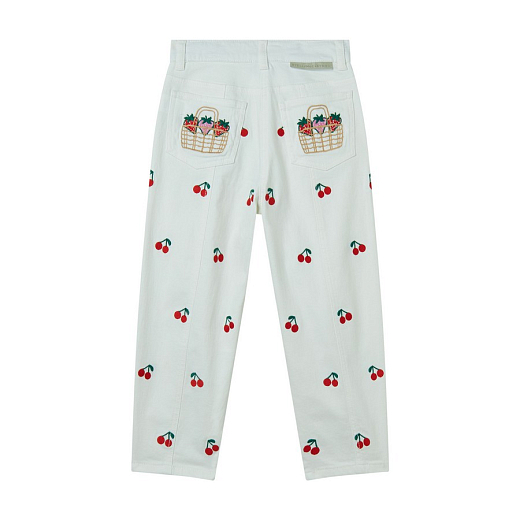 Джинсы с вишенками от бренда Stella McCartney kids
