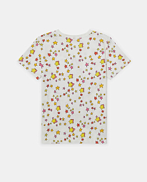 Футболка Star Graphic Fringed от бренда Stella McCartney kids Молочный