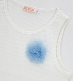 Майка с голубым цветком от бренда Original Marines