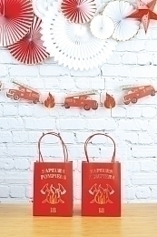 Подарочные пакеты Пожарные 4 шт. от бренда Tim & Puce Factory