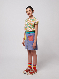 Юбка Color block denim от бренда Bobo Choses